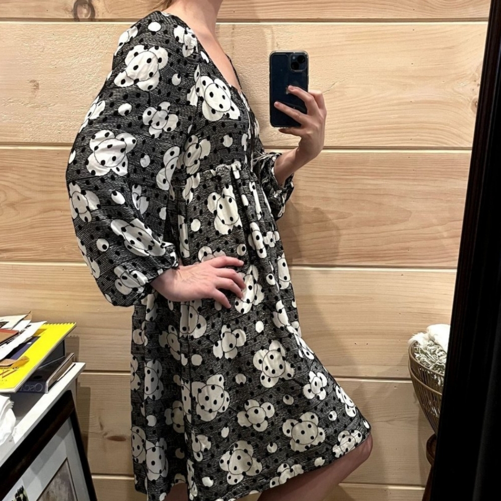 Anthropologie Retro Square Neck Babydoll Dress - Picture 9 of 16